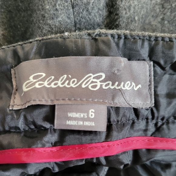 Eddie Bauer Charcoal Grey Wool Blend Fall Winter Mini Skirt - Picture 7 of 8